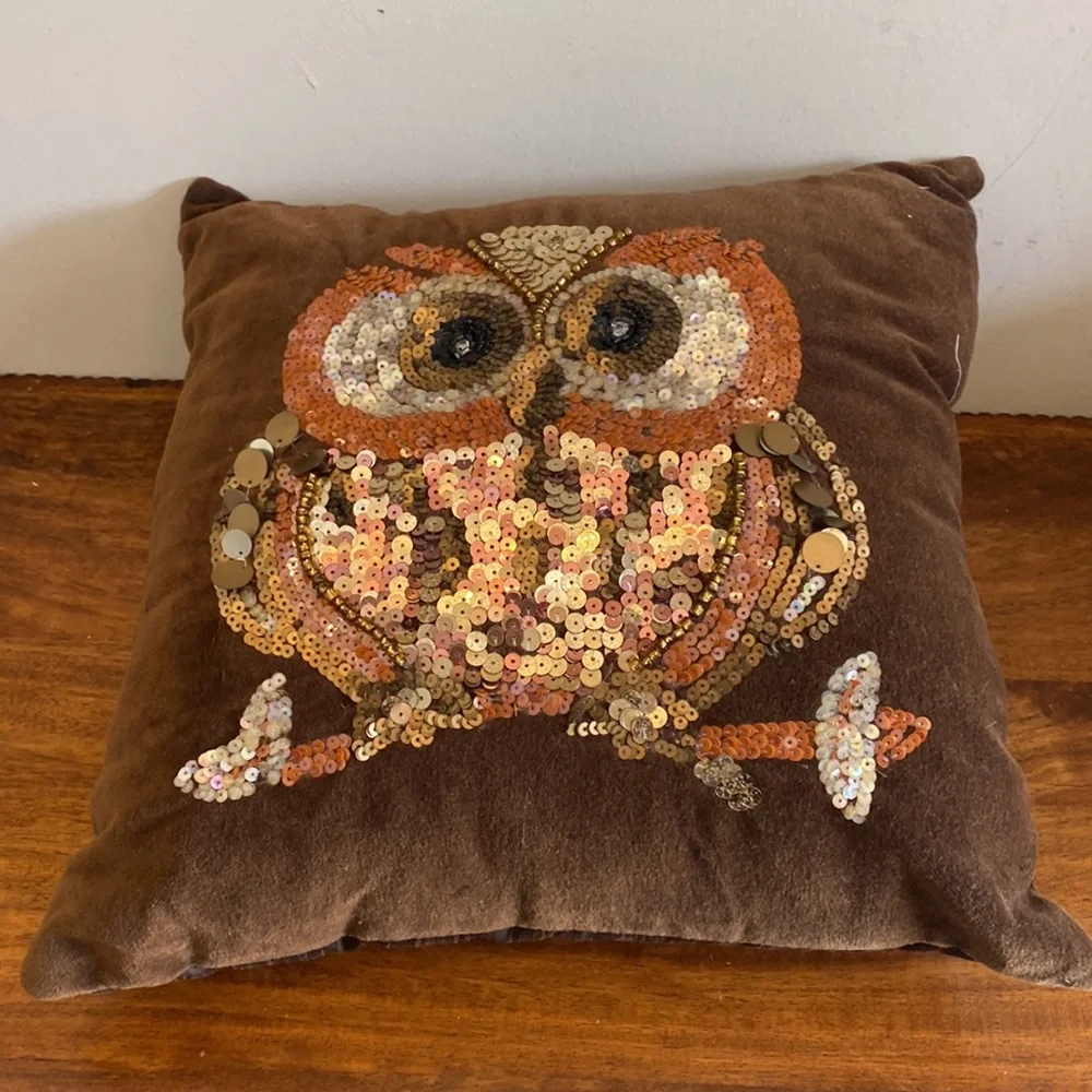 NEW. Pier 1 Pillow with Owl. 🦉 - Picture 8 of 16